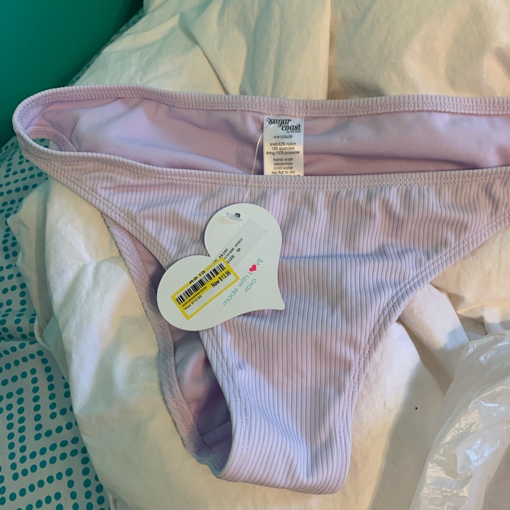 new lavender bathing suit bottoms